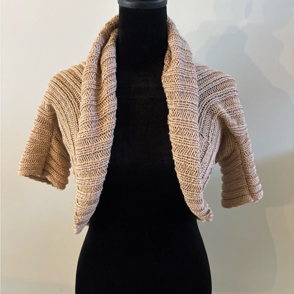 Champagne bebe Shrug- Like New in XS.